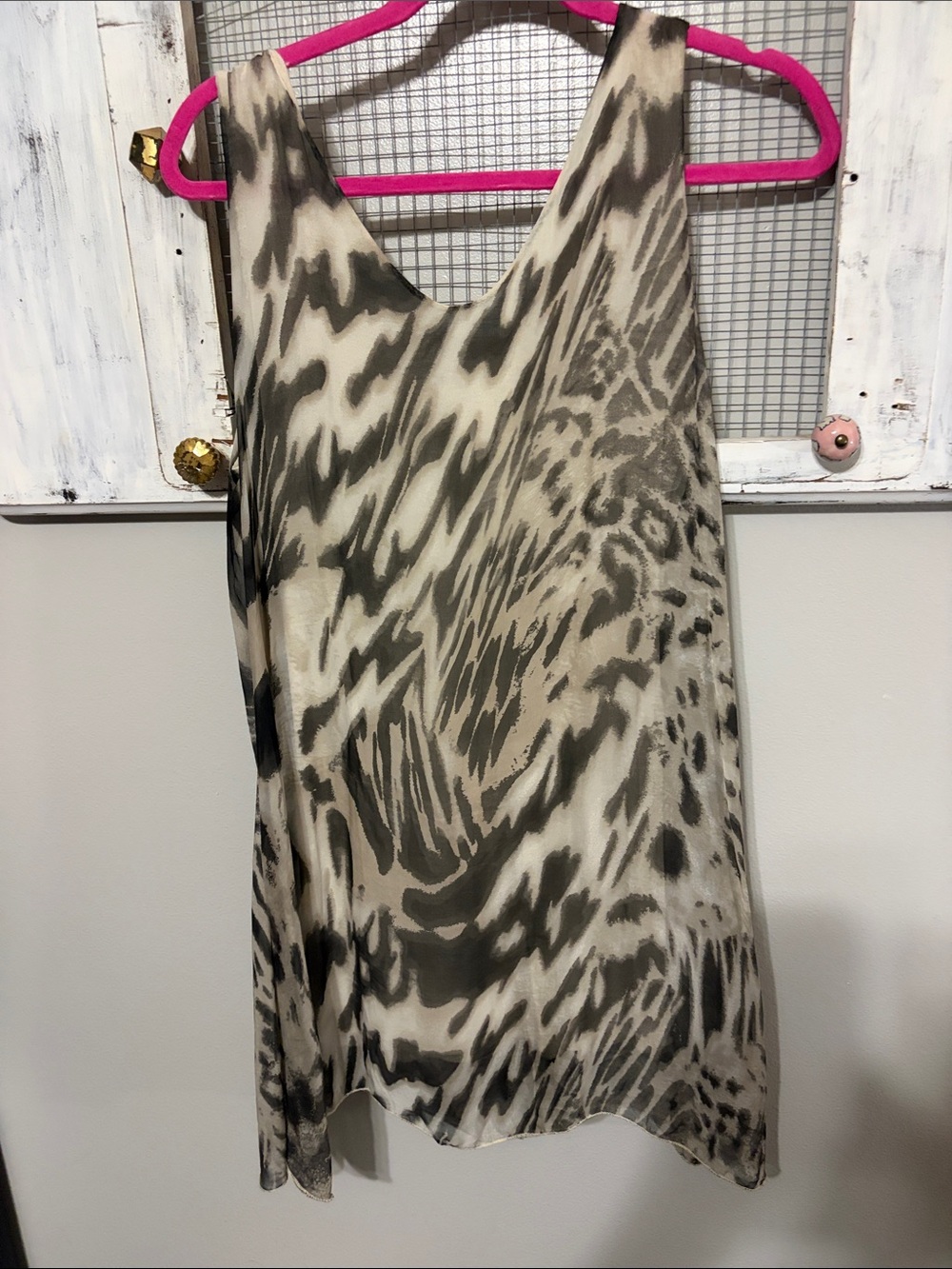 Sofia Label Beige Knit Tank Top